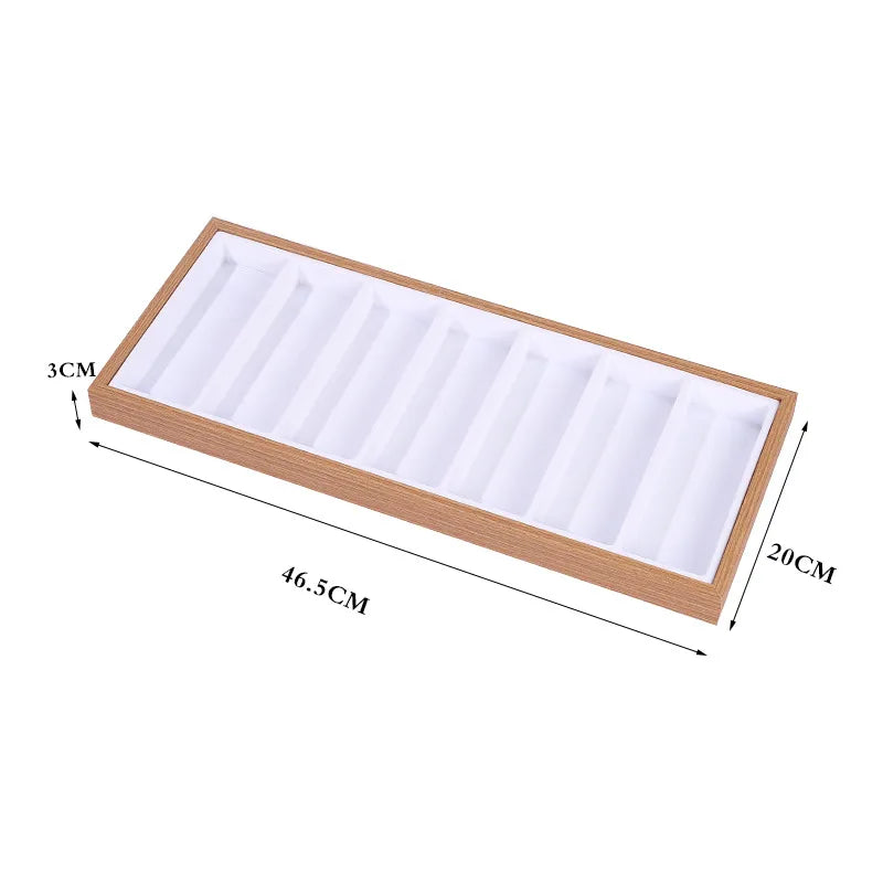 1 Piece Density plate Wood Simple Style Classic Style Square Glasses Display Plate Jewelry Rack