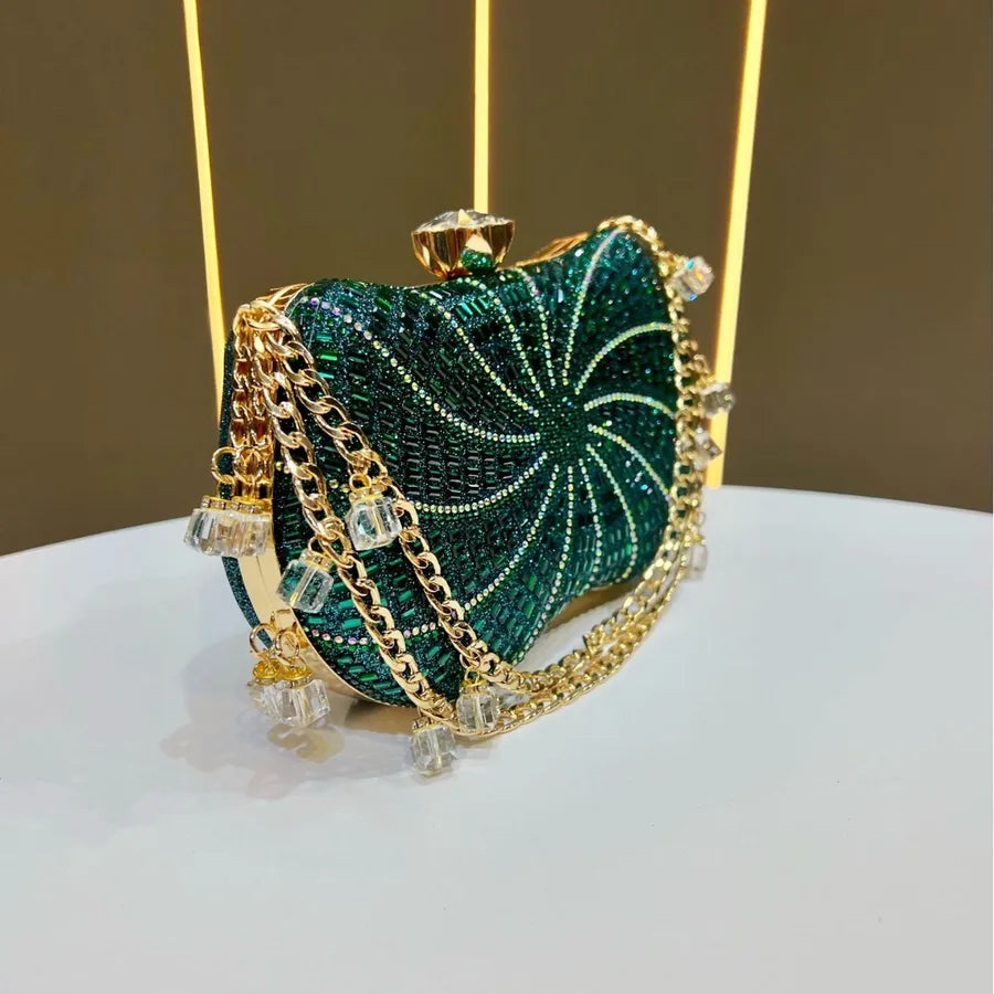 Elegant Shiny Rhinestone Evening Bag Fashionable Ladies Clutch Handbag Matched With Dresses Perfect For Dinner Party
