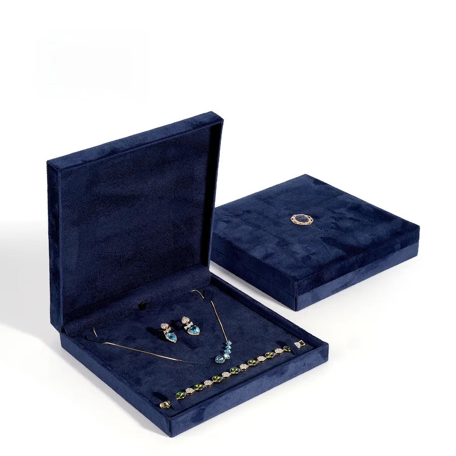 1 Piece Flannel Elegant Simple Style Daily Date Solid Color Jewelry Boxes