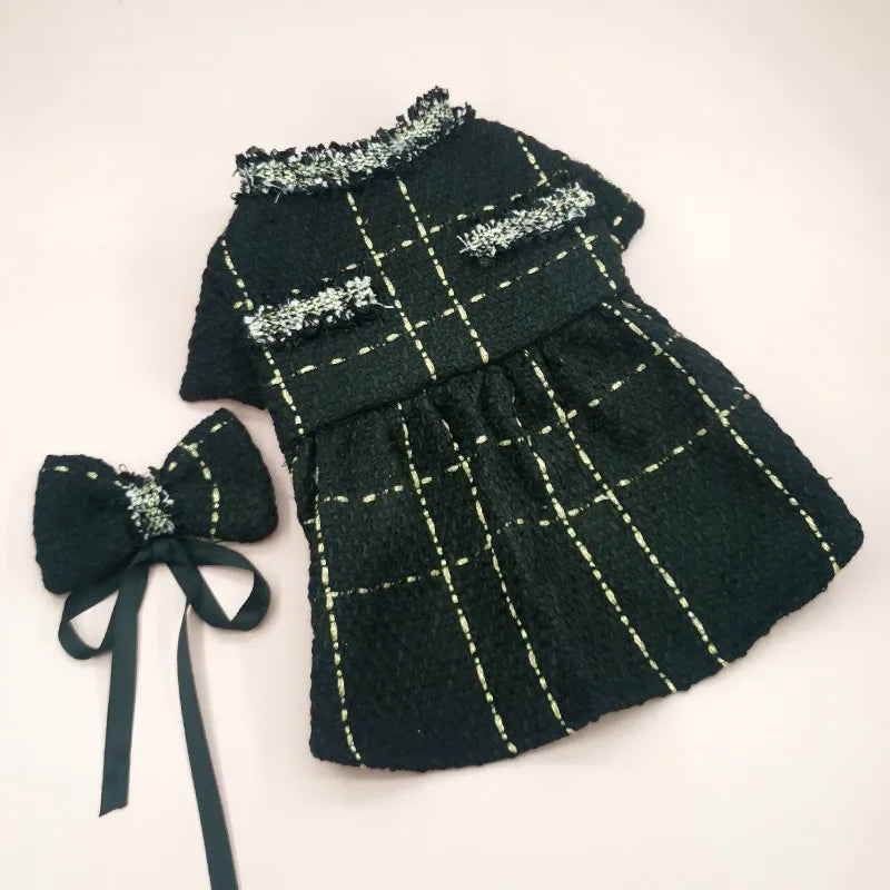 sweet polyester stripe pet clothing