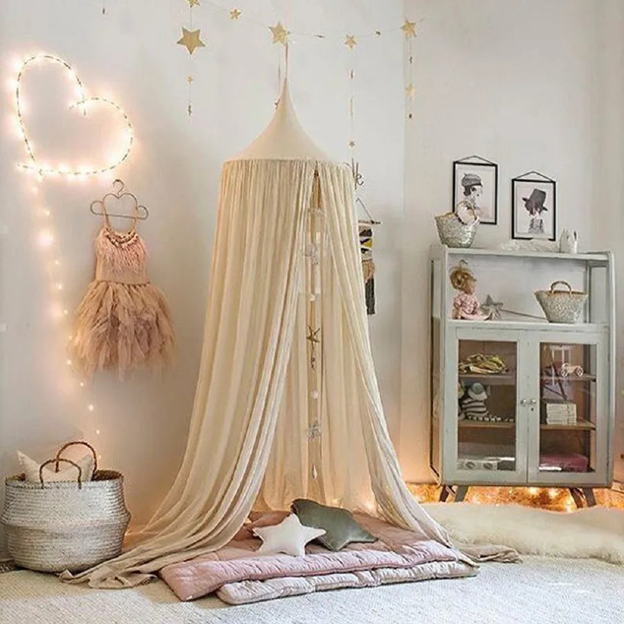 new baby dome cotton tent children's home mosquito net Nordic children's room decoration curtain