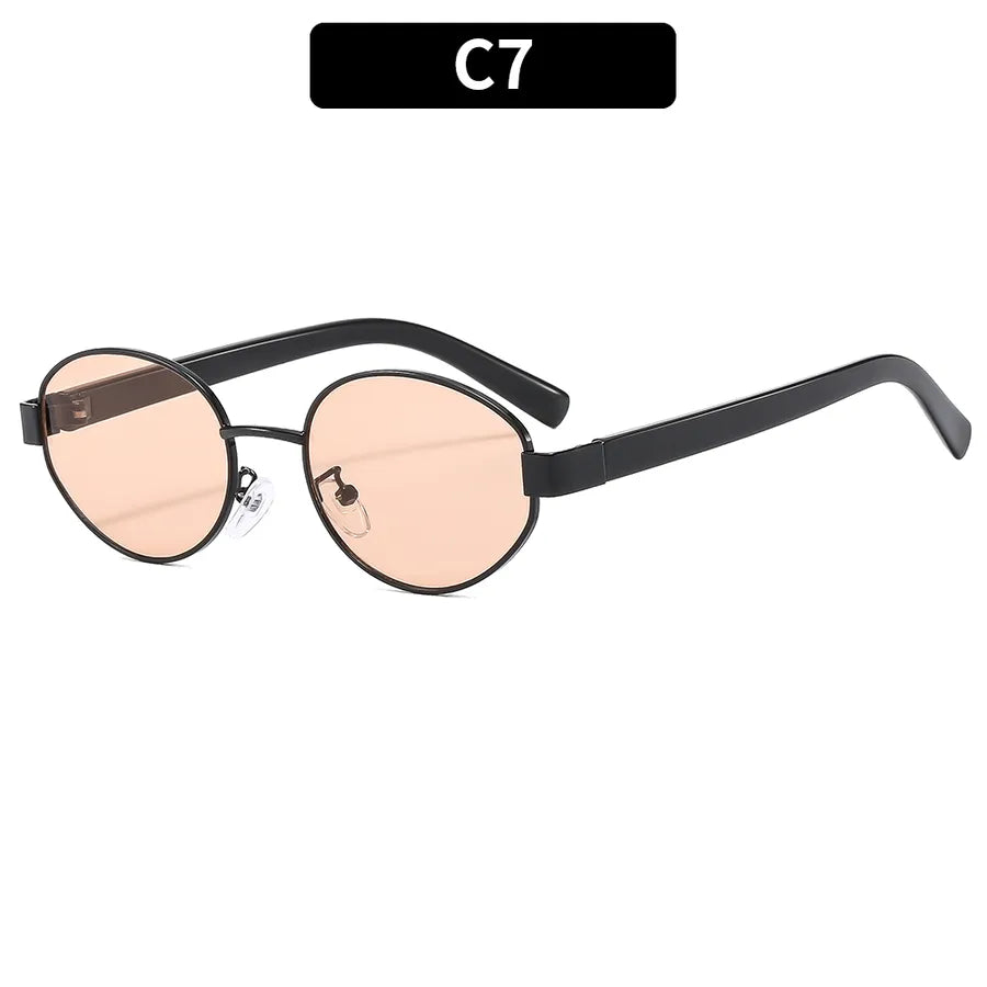 Casual Oval Ac Oval Frame Full Frame Women's Sunglasses