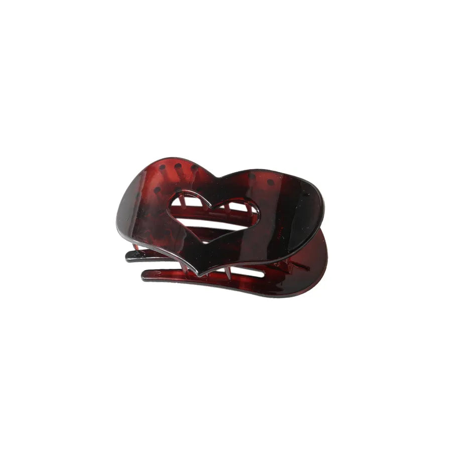 Simple Style Women's Heart Shape pc Plating Hair Clip