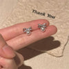 1 Pair Freshwater pearl earrings Bow Knot Drop Earrings