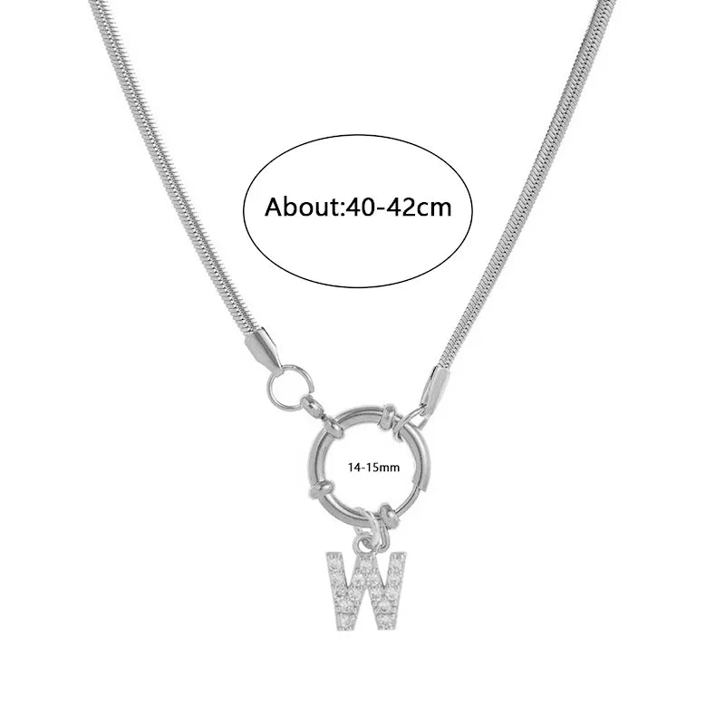 Wholesale Jewelry Vacation Classic Style Pentagram Heart Shape 302 Stainless Steel 18K Gold Plated snake chain Pendant Necklace