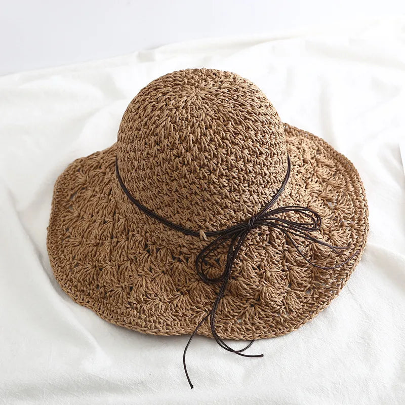 Women's Vacation Bow Knot Big Eaves Sun Hat