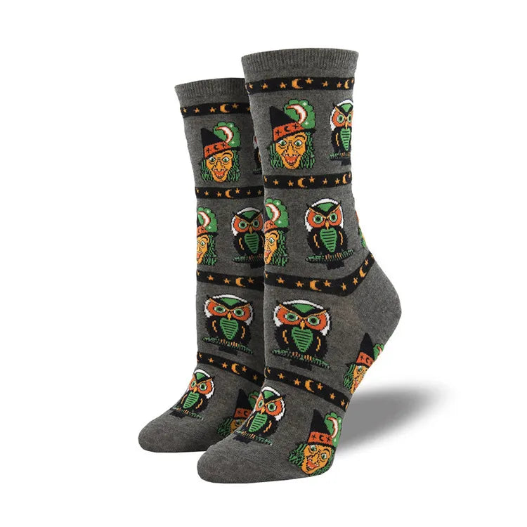 New Halloween Creative Funny Pumpkin Jacquard Tide Socks for Men and Women Couple Socks