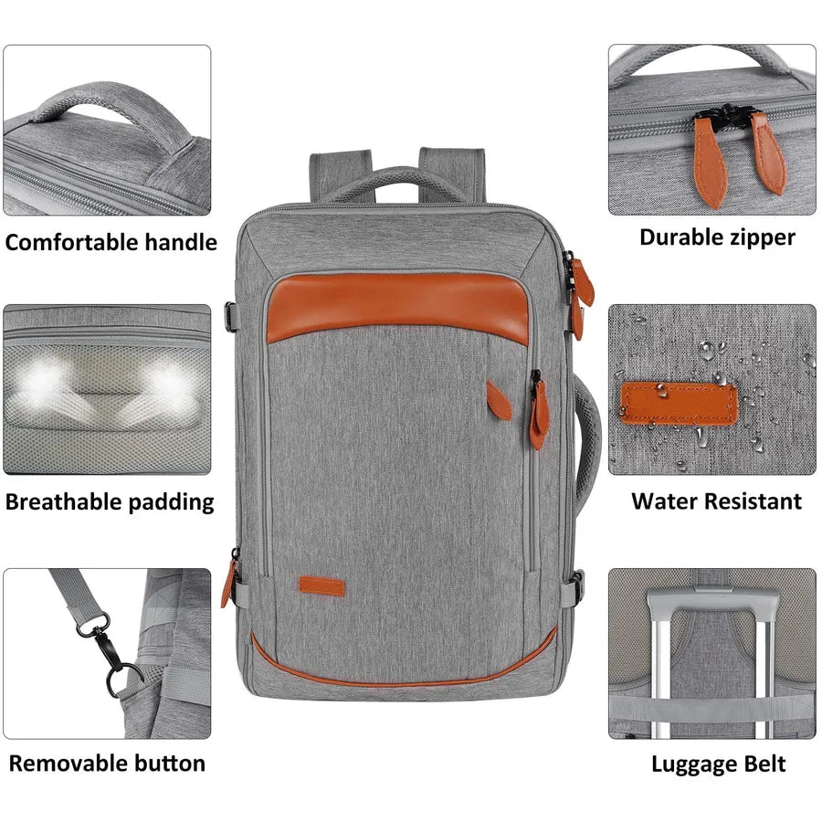 new men's and women's multi-functional waterproof computer backpack large capacity business backpack multi-piece storage bag