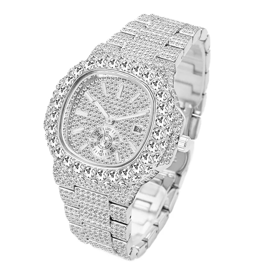 Fashion Geometric Butterfly Double Snap High quality quartz movement Men's Watches