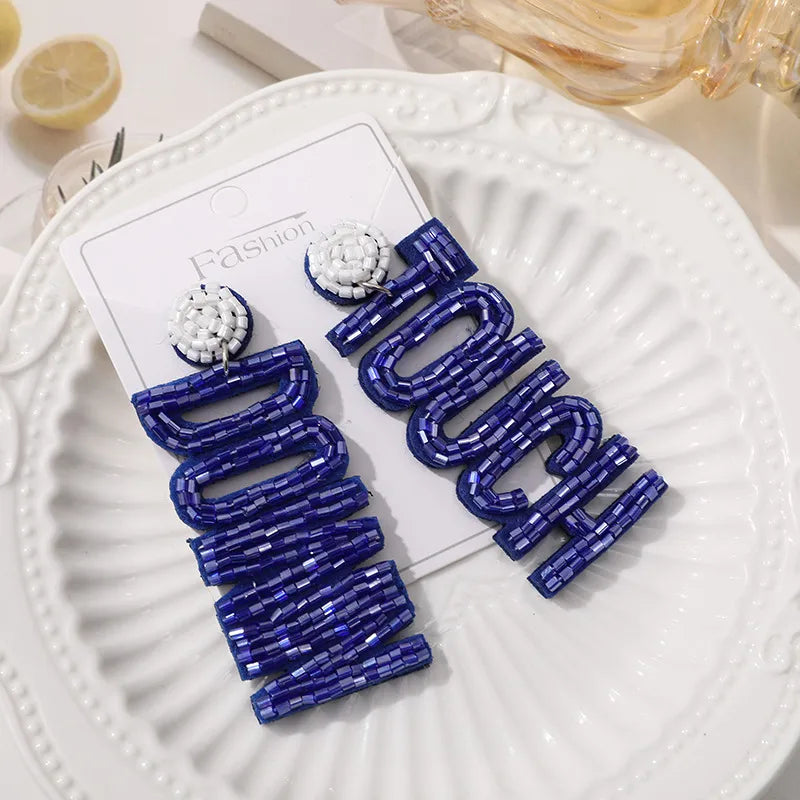 Handmade Christmas Tree Pumpkin Snowflake Earrings Women's Festive Atmosphere Sensation Ear Jewelry Holiday Flower Design