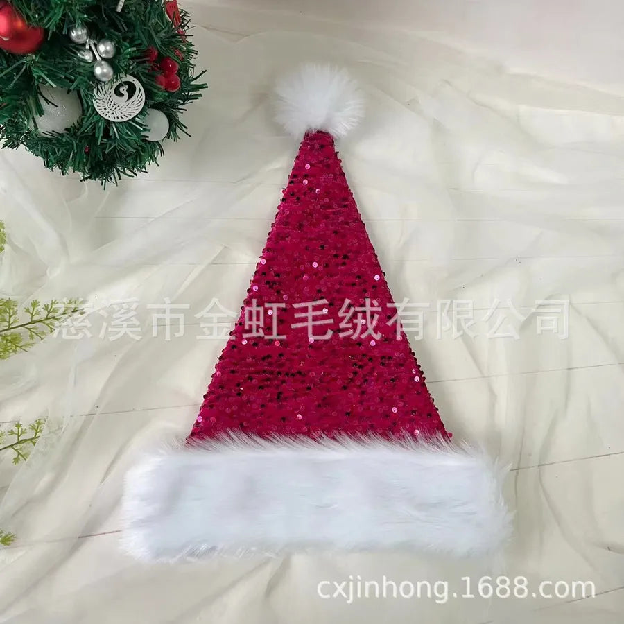 Christmas Basic Simple Style Color Block Nonwoven Party Festival christmas hat