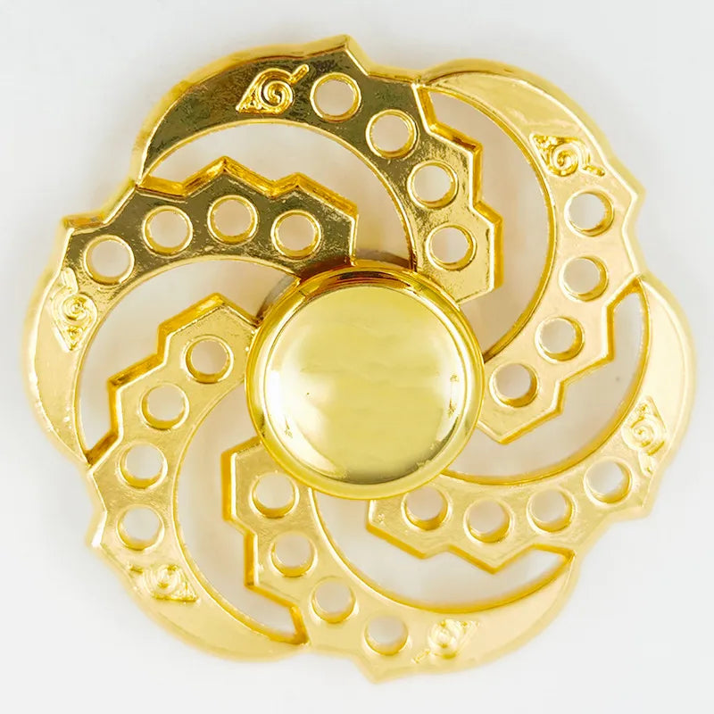 creative zinc alloy bronze hand spinner finger rotating decompression toy