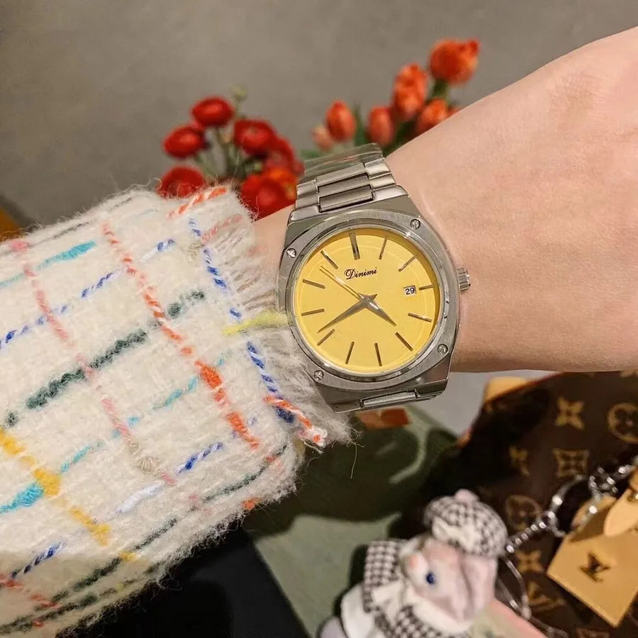 Vintage Style Classic Style Round Single Folding Buckle Quartz Watch Women's Watches