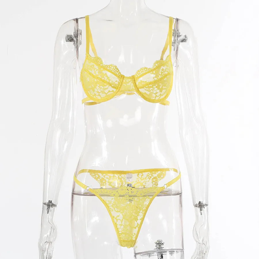 lace sexy lingerie two-piece set one-piece set