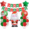 Christmas Nordic Style Modern Style Santa Claus Gingerbread Snowman Aluminum Film Party Festival Balloons