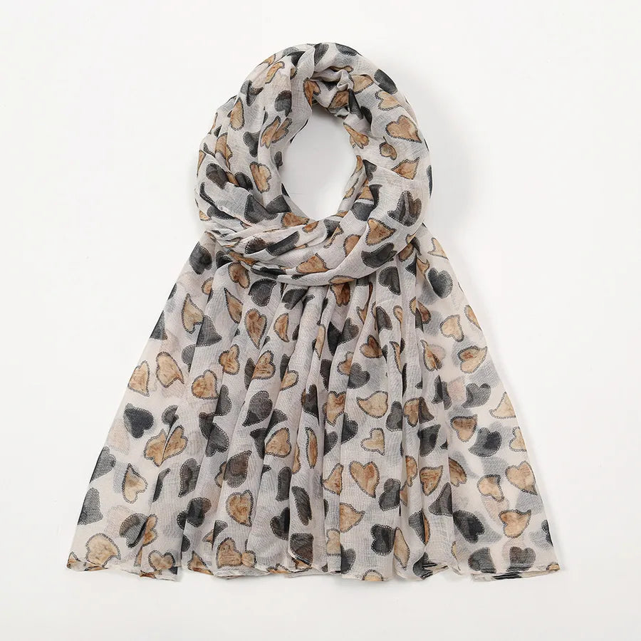Women's Simple Style Color Block Voile Scarf