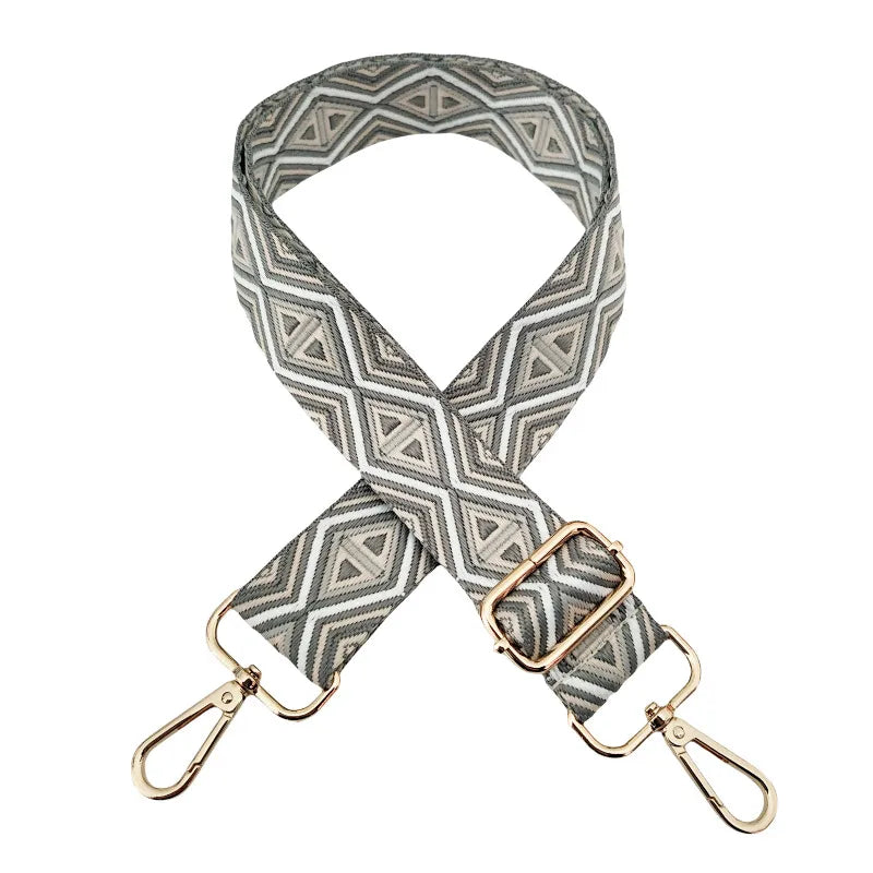 Polyester cotton Geometric Bag Strap