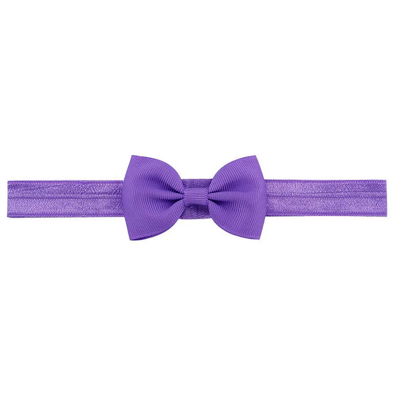 Explosive New Hairband Simple  Kidsren's Multi-color Optional Bow Rib Single Knot Headband  Hot Sale
