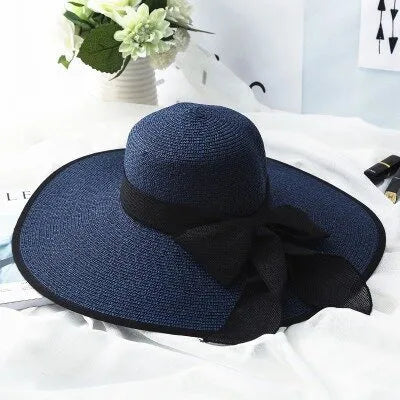 Women's Vacation Modern Style Bow Knot Big Eaves Straw Hat