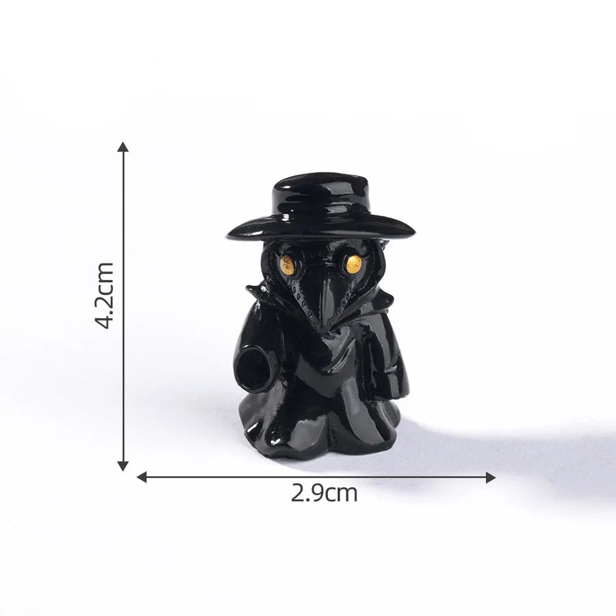 New Halloween Skeleton Bat Doll Diy Decorative Accessories Miniature Landscape Small Ornaments Resin Crafts Cartoon Style