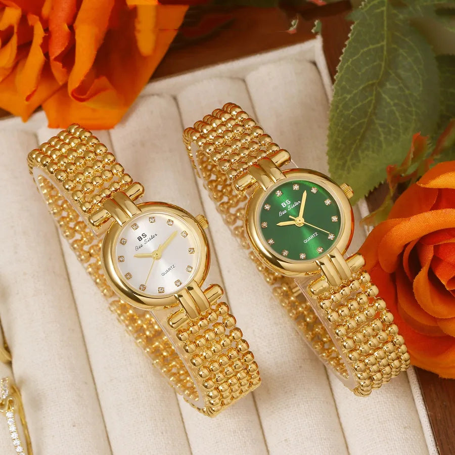 Retro Solid Color Jewelry Buckle Quartz Watch Women's Watches