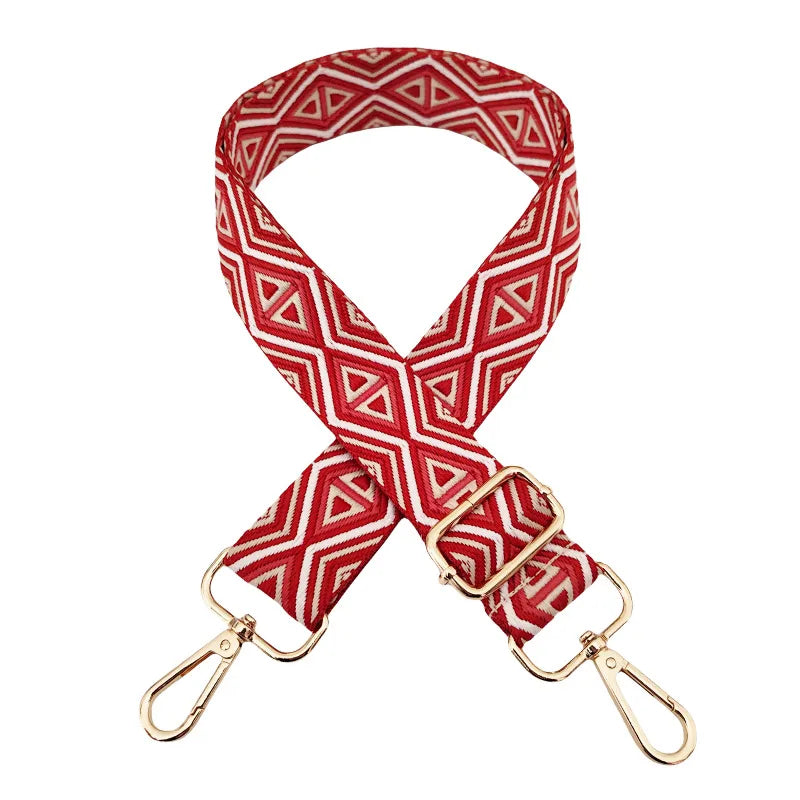 Polyester cotton Geometric Bag Strap