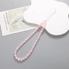 Sweet Heart Shape Arylic Beaded Mobile Phone Chain