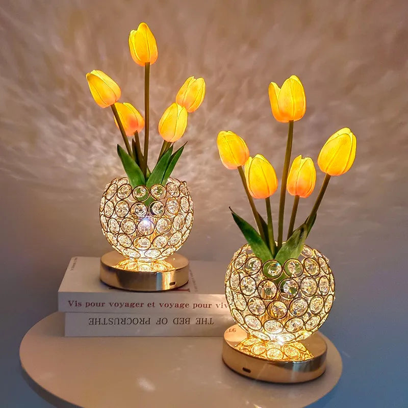 Modern Style Simple Style Solid Color Crystal Indoor Party Night Lights