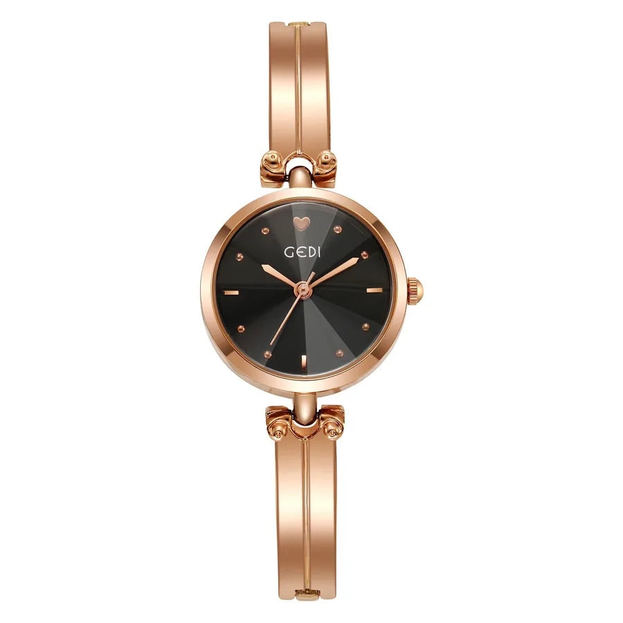 Simple Style Solid Color Jewelry Buckle Quartz Watch Women's Watches