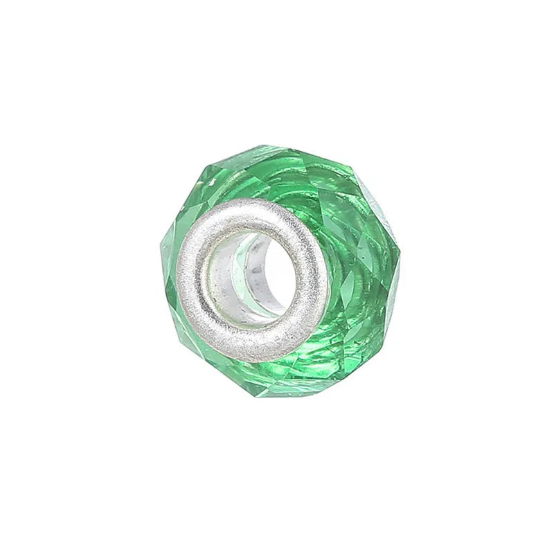 1 Piece 15*15mm Alloy Resin Geometric Polished Beads