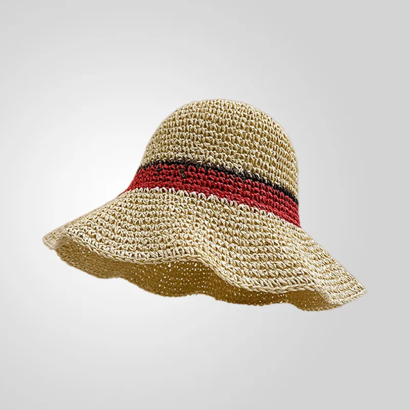 Women's Casual Style Basic Solid Color Big Eaves Straw Hat