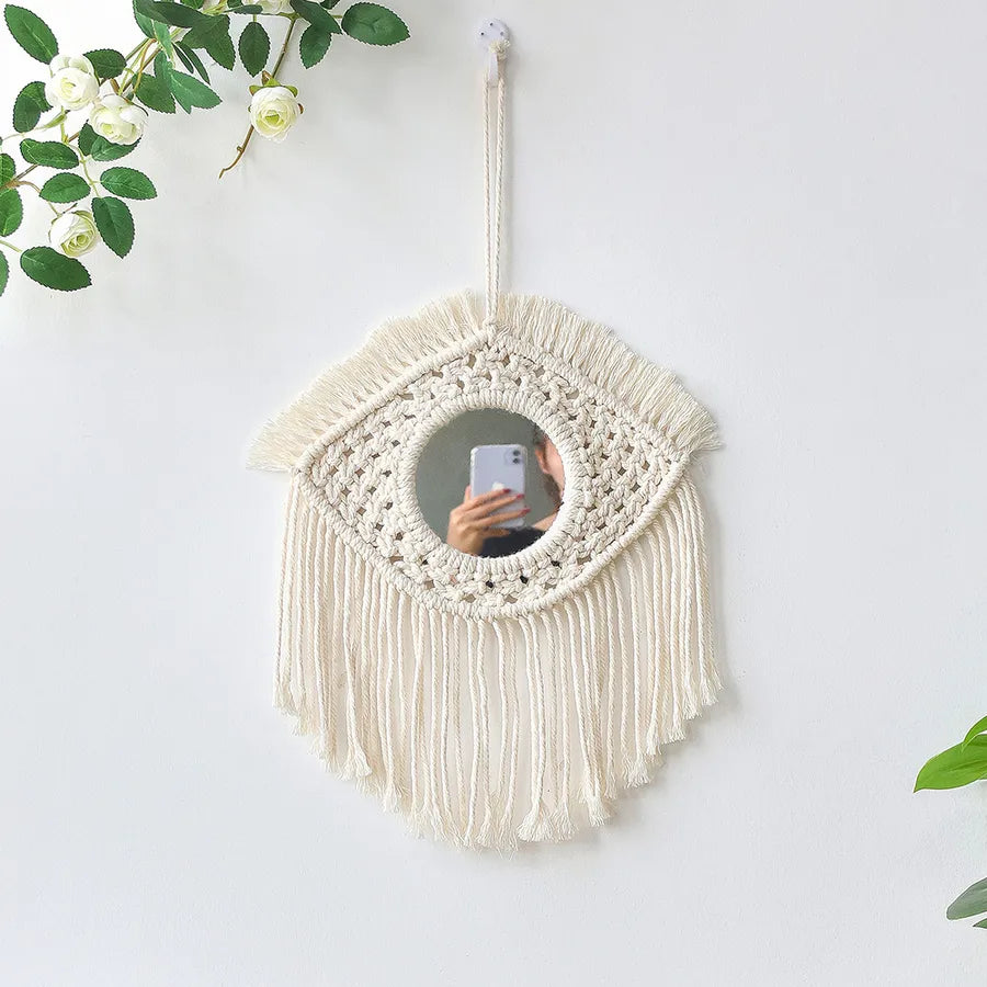 Pastoral Geometric Leaf cotton thread pendant Wall Art