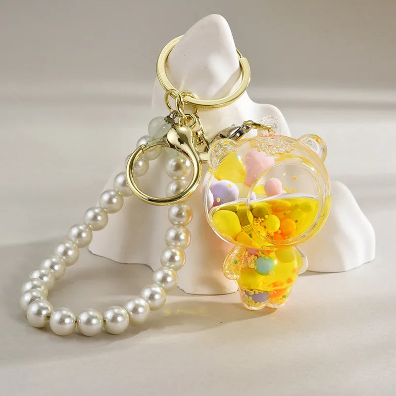 Cute Bear Beaded Arylic Unisex