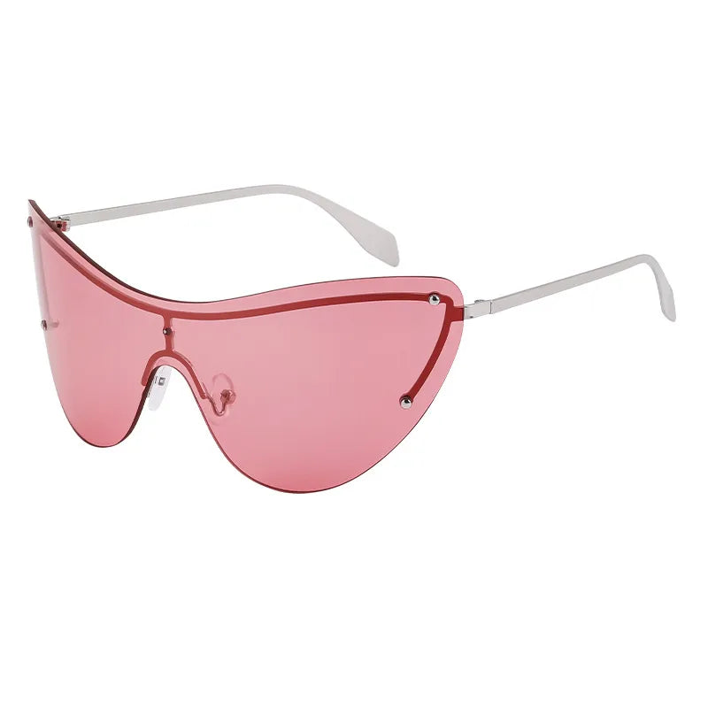 Vacation Solid Color Pc Square Frameless Men's Sunglasses