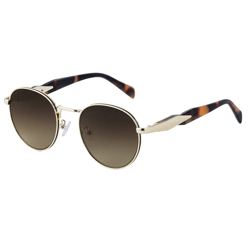 Lady Solid Color Pc Oval Frame Full Frame Men's Sunglasses
