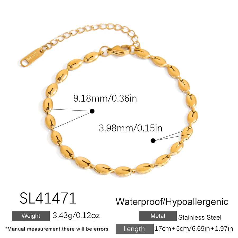 Elegant Glam Luxurious Infinity 304 Stainless Steel 18K Gold Plated Bracelets In Bulk