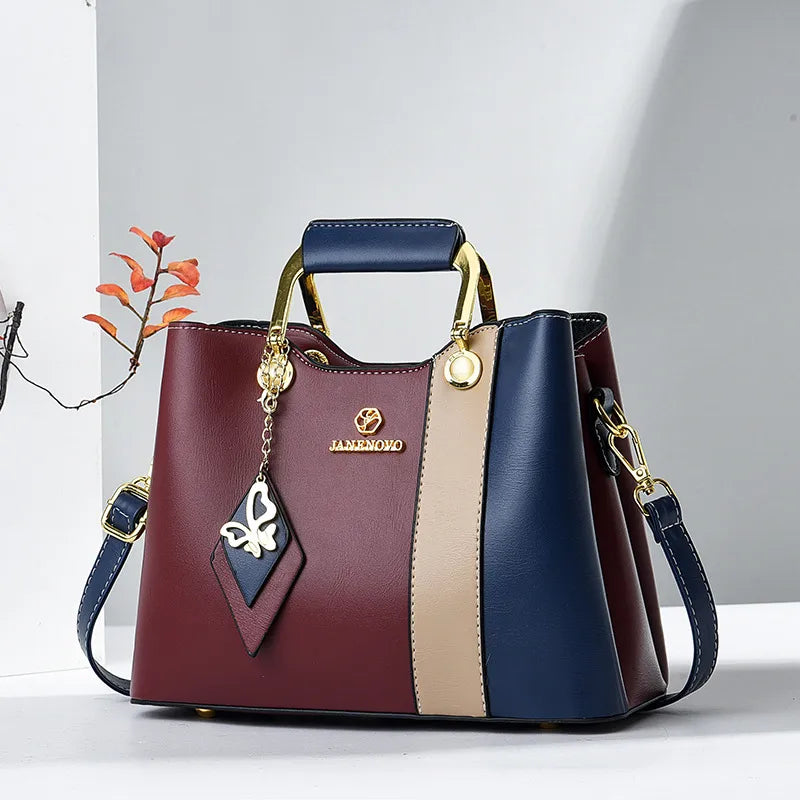 women's large all seasons pu leather classic style handbag