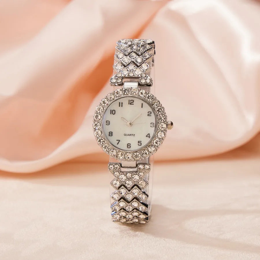 Business Modern Style Classic Style Round Single Folding Buckle Quartz Women's Watches
