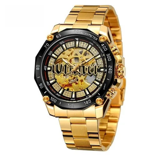 New winner  style men's fashion leisure hollow mechanical movement automatic mechanical watch