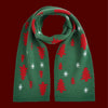 Women's Casual Christmas Tree Snowflake Cotton Acrylic Scarf