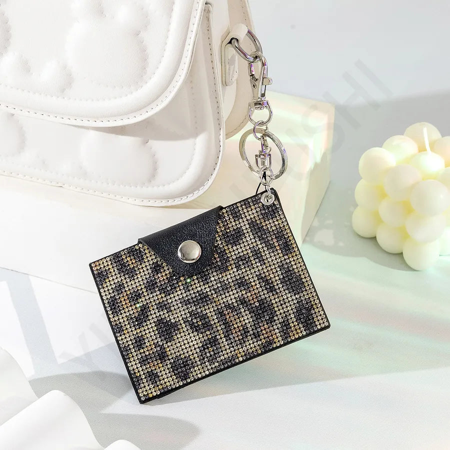 Unisex Zebra Stripe Leopard Pu Leather Open Card Holders
