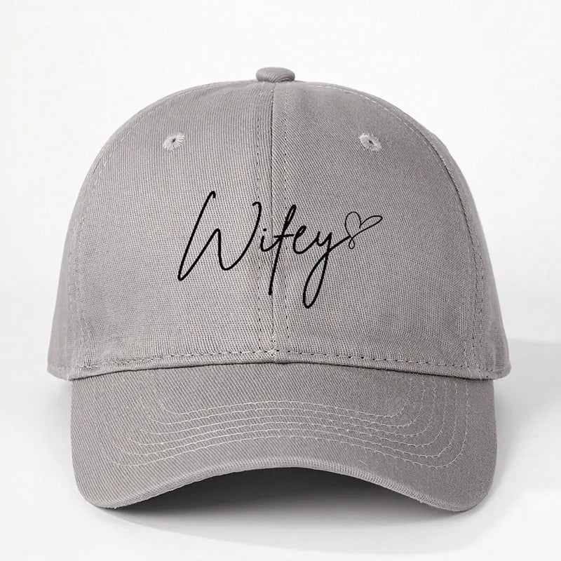 Women's Simple Style Classic Style Vocabulary Words/Name Curved Eaves Baseball Cap
