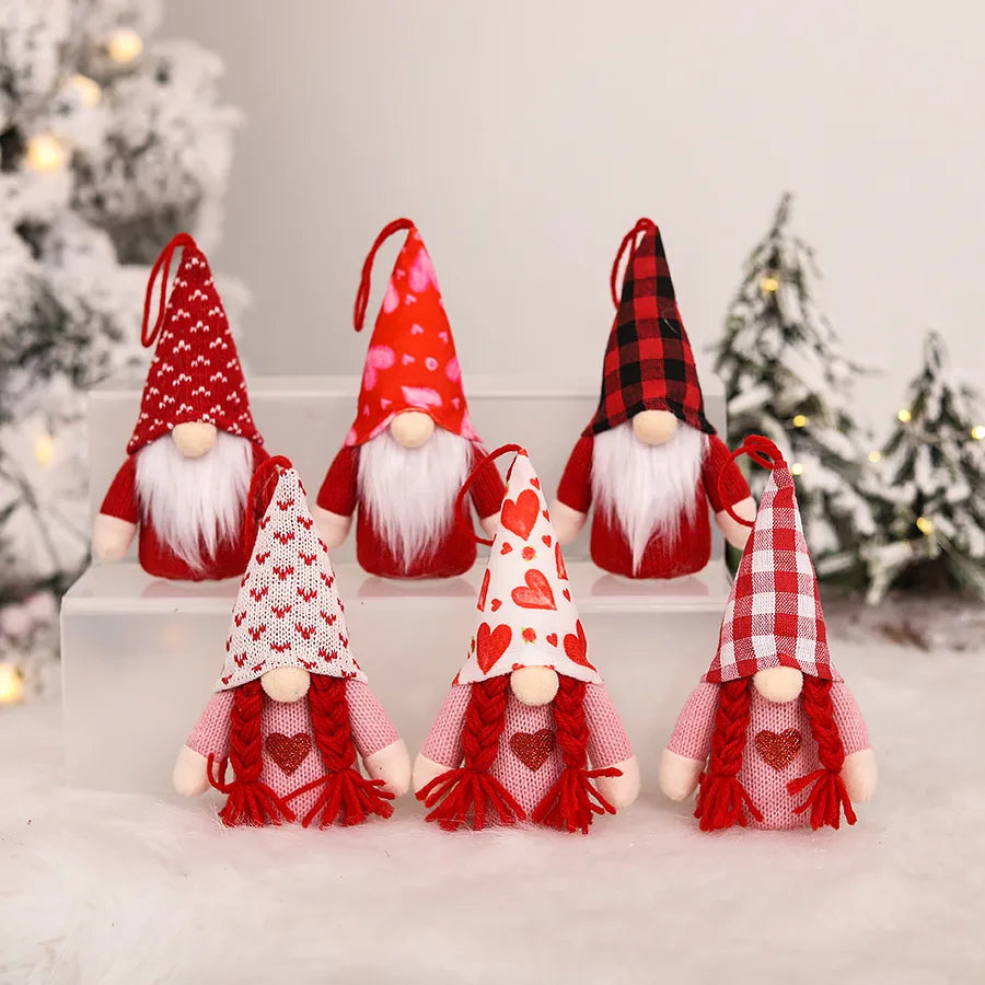 Christmas Valentine'S Day Cute Cartoon Holiday Date Hanging Ornaments