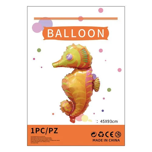 cartoon style cute animal mermaid aluminum film holiday party balloons