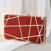 red black gold metal geometric square evening bags