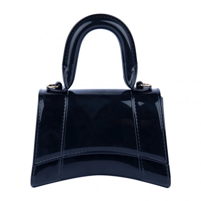 Women's Mini PVC Solid Color Elegant Streetwear Dumpling Shape Flip Cover Handbag
