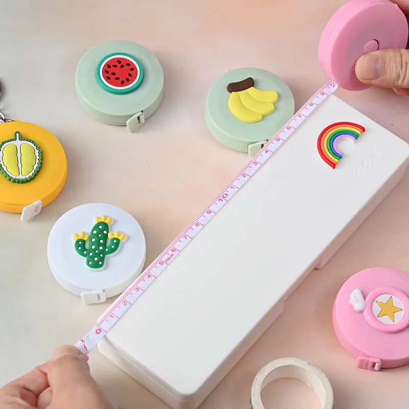 wholesale cartoon fruits mini multifunctional tape measure nihaodropshipping