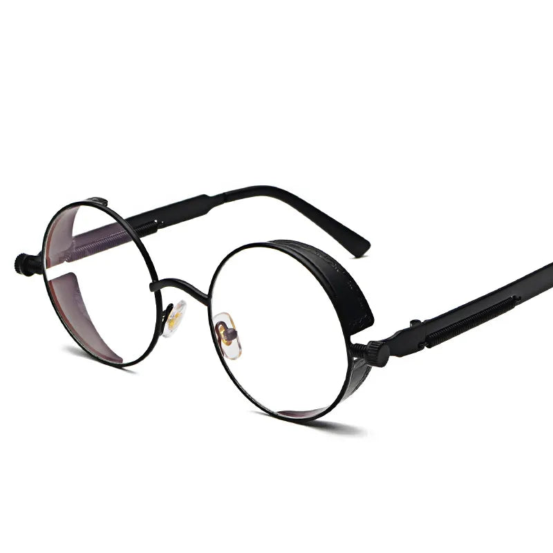 hip-hop punk streetwear round pc round frame full frame men's sunglasses