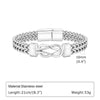 Punk Simple Style Infinity 201 Stainless Steel Alloy Wholesale Bracelets