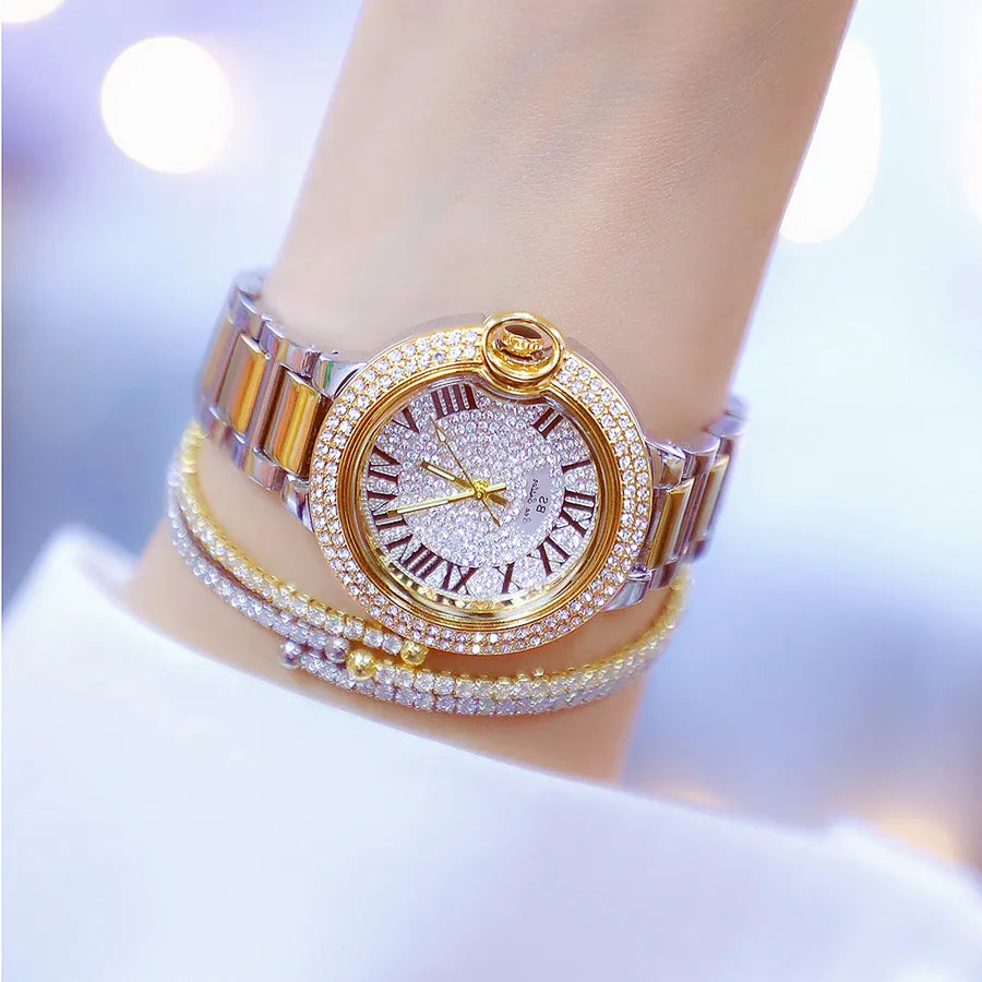 Simple Style Classic Style Solid Color Jewelry Buckle Quartz Watch Women's Watches